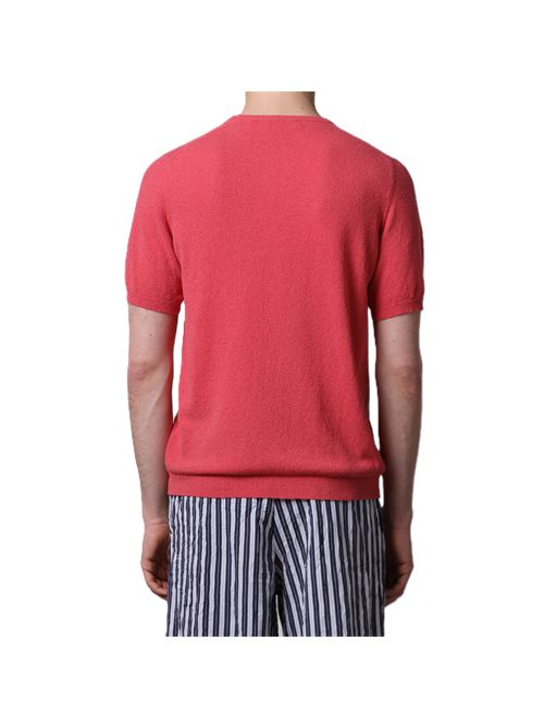 T-shirt effetto spugnetta color fragola Roberto collina Roberto Collina | 261MYA4402138 FRAGOLA
